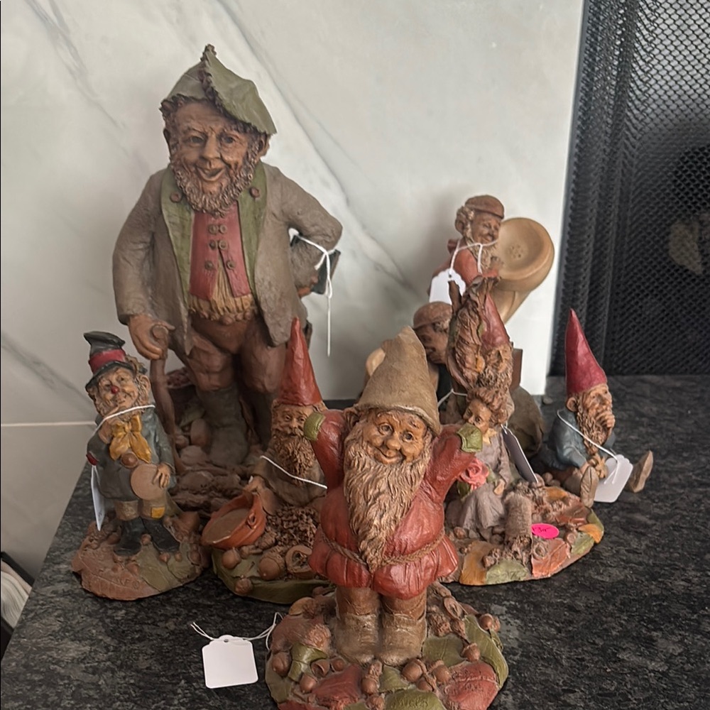Thomas F Clark Gnome Figurine Set